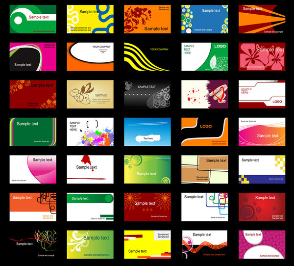 Various business cards
