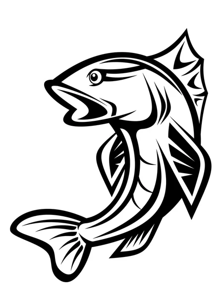 Fishing symbol — Stock Vector