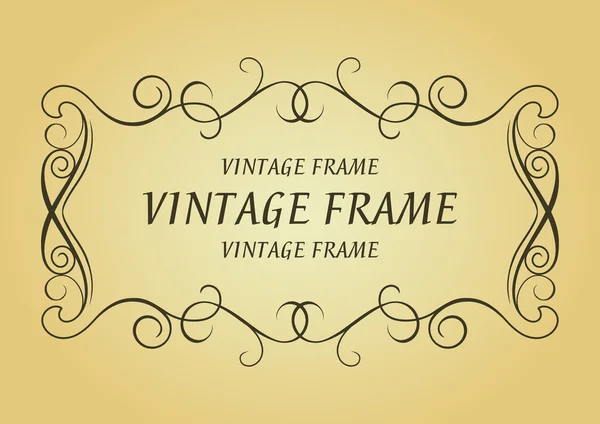 Remolino marco vintage — Archivo Imágenes Vectoriales