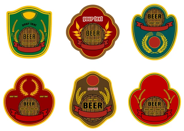 Beer labels — Stock Vector