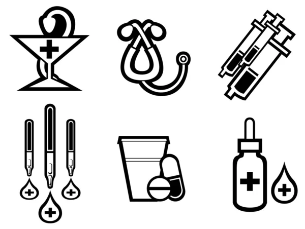 Símbolos médicos — Archivo Imágenes Vectoriales