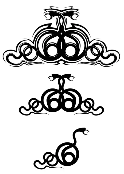 Tatuaje de serpiente — Archivo Imágenes Vectoriales