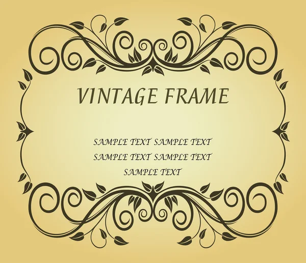 Vintage frame voor ontwerp — Stockvector