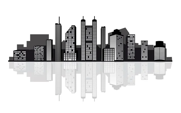 stock vector Modern city skyline