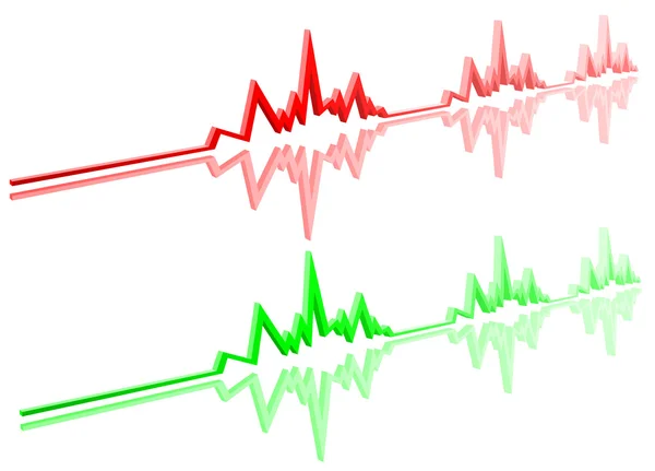 Color graph — Stock Vector