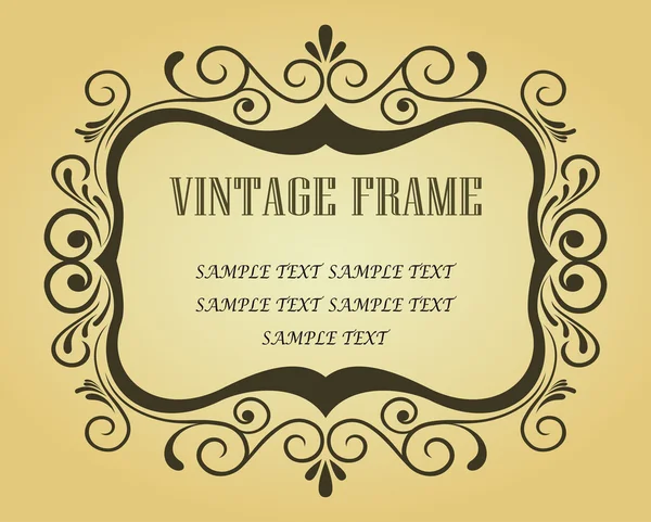 Vintage frame voor ontwerp — Stockvector