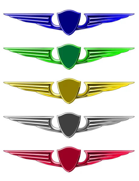 Set van emblemen — Stockvector