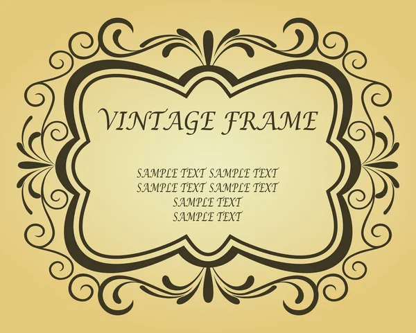 Vintage ram för design — Stock vektor
