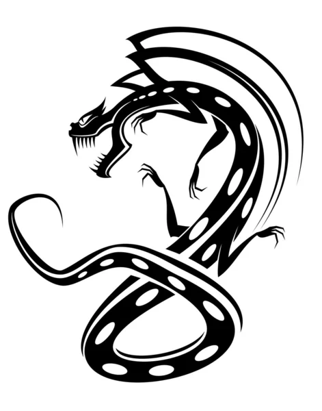 Drachen-Tattoo — Stockvektor