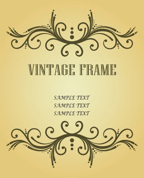 Cadre vintage pour le design — Image vectorielle