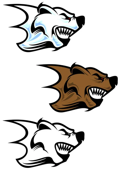 Wild bear symbols — 图库矢量图片