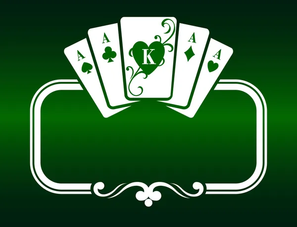 Marco de póker — Vector de stock