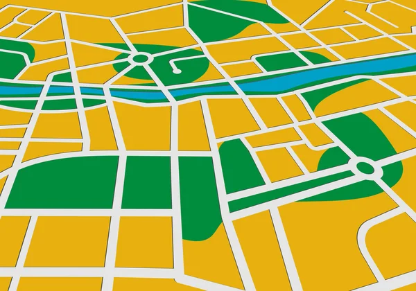 市内地図 — ストックベクタ