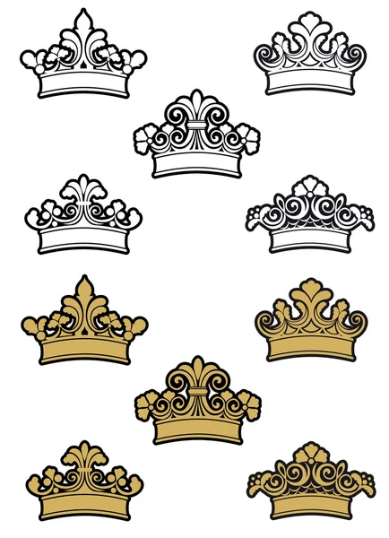 Heraldische kronen — Stockvector