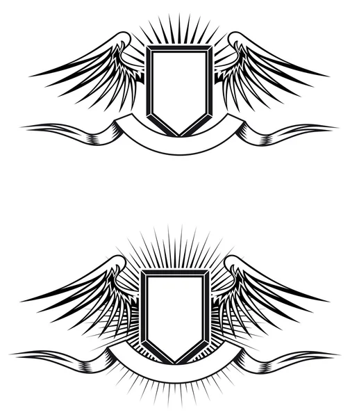Heraldic emblems — Stock Vector