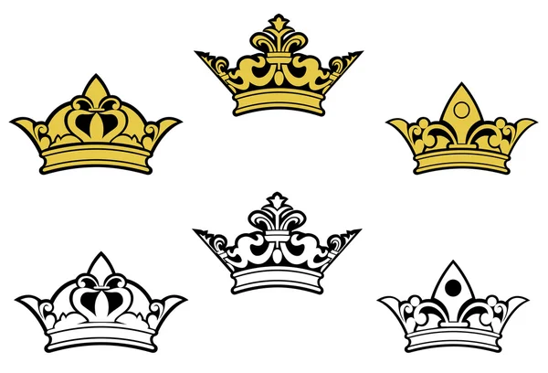 Heraldische kronen — Stockvector