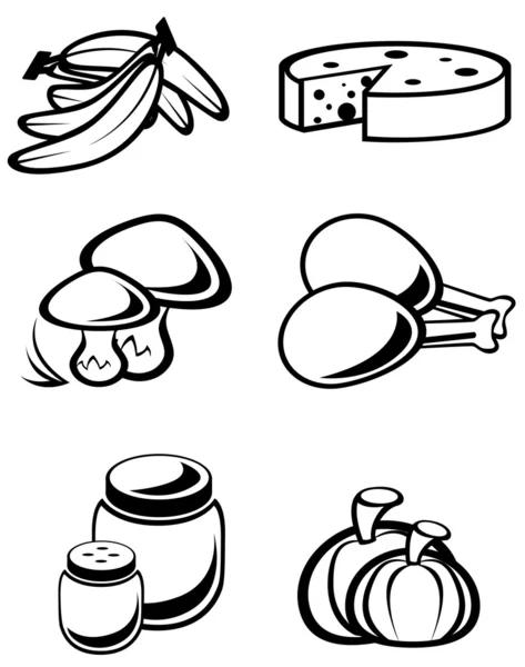 Symboles alimentaires — Image vectorielle