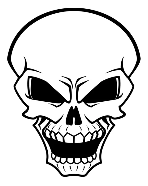 Gevaar schedel — Stockvector