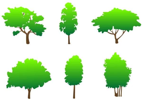 Träd symboler — Stock vektor