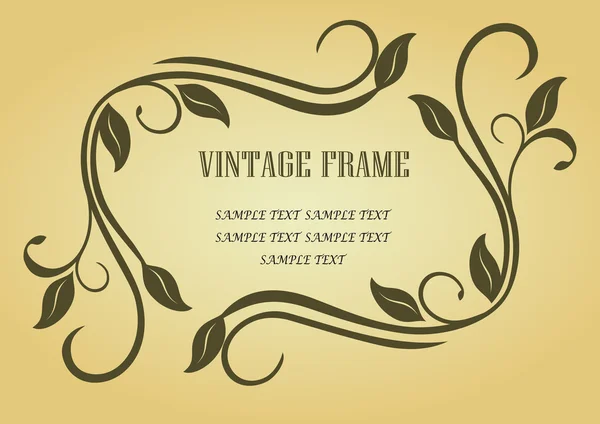 Cadre vintage — Image vectorielle