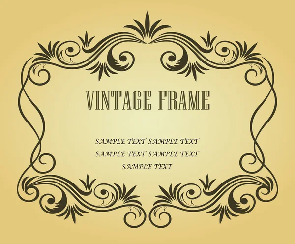 Vintage frame for design Stock Illustration
