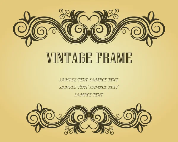 Vintage frame for design Vector Graphics
