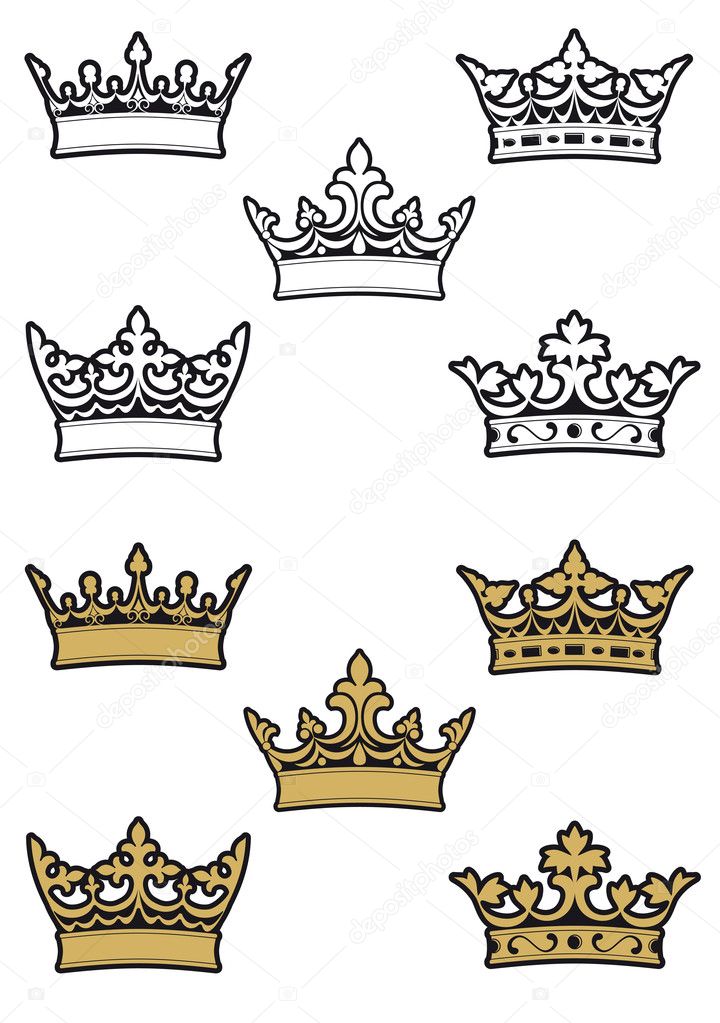 Heraldic crowns