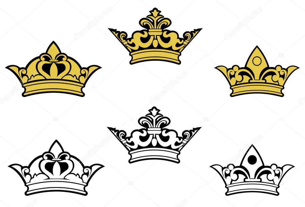 Heraldic crowns