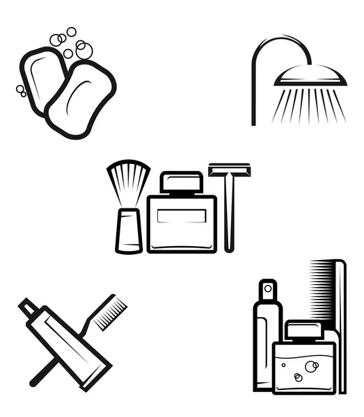 Hygiene objects — Stock Vector
