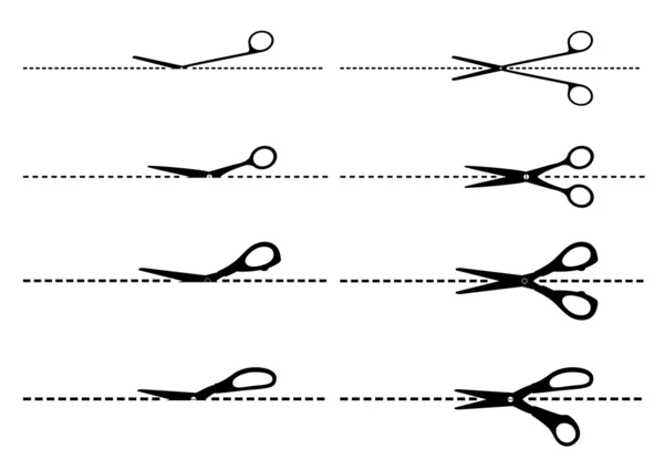 Cutting scissors — Stock Vector