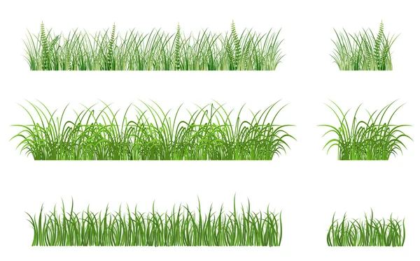 Padrões de grama verde — Vetor de Stock