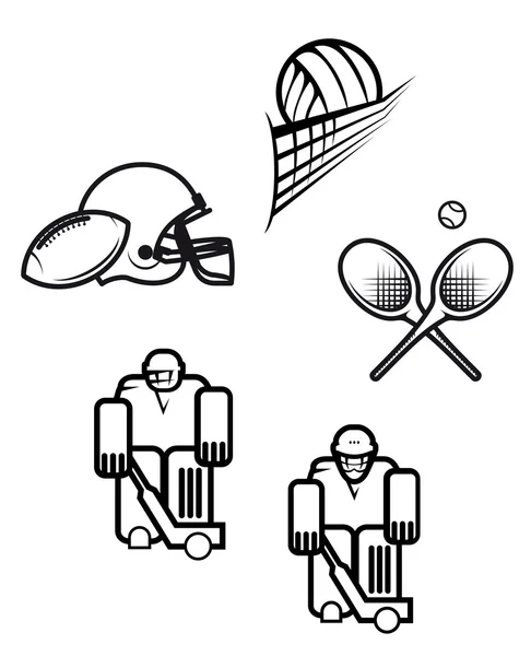 Símbolos deportivos — Archivo Imágenes Vectoriales