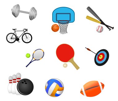 Sport symbols clipart