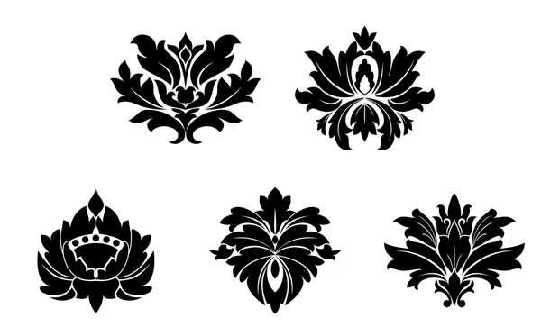 Modèles de fleur Vintage — Image vectorielle