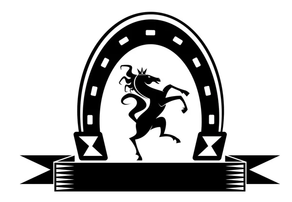 Cavalaria símbolo da sorte — Vetor de Stock