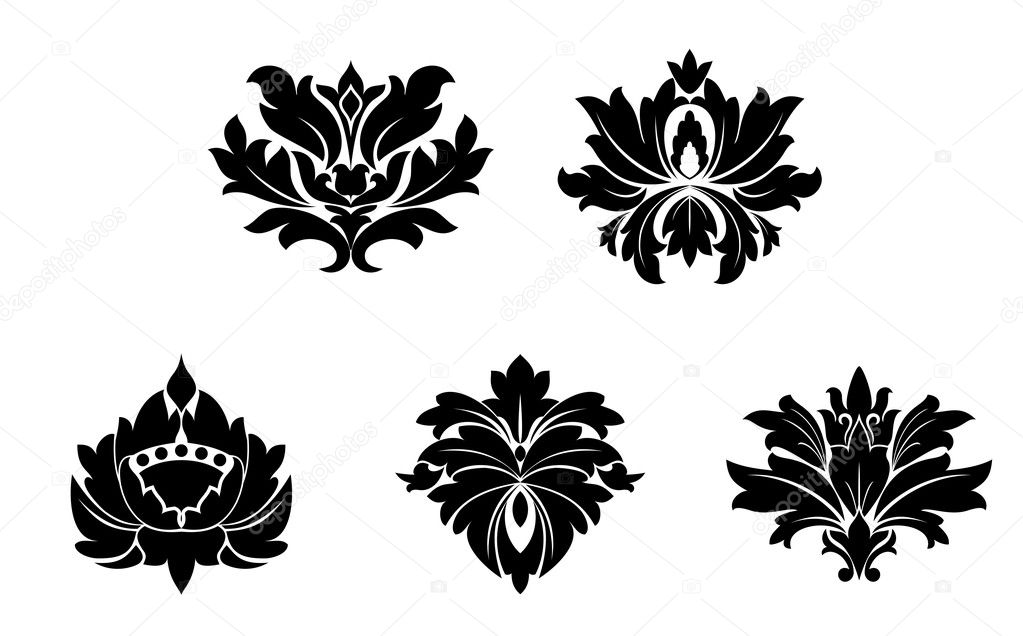 Vintage flower patterns
