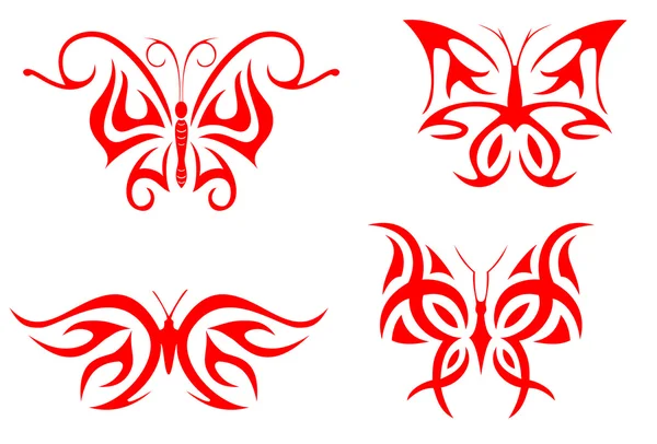 Метелик татуювання — стоковий вектор