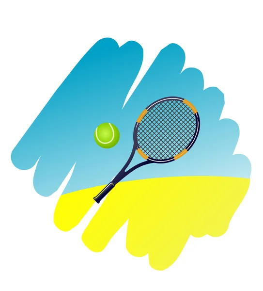 Símbolo de tenis — Vector de stock