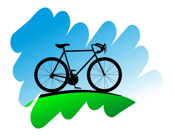 サイクリングのシンボル — ストックベクタ