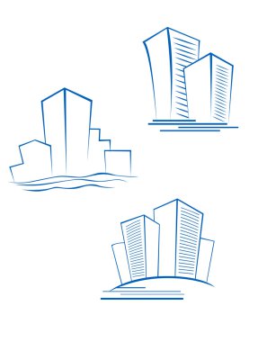 Real estate symbols clipart