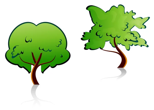 Simboli dell'albero — Vettoriale Stock