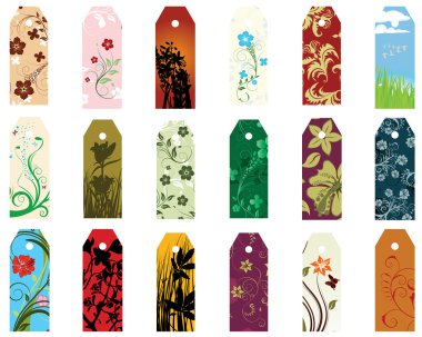 Bookmarks set clipart