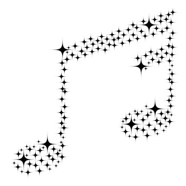 Stars note clipart