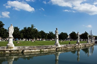 Canal arround of square of Padua. Italy. clipart