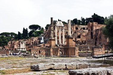 Roma Forumu kalıntıları. İtalya