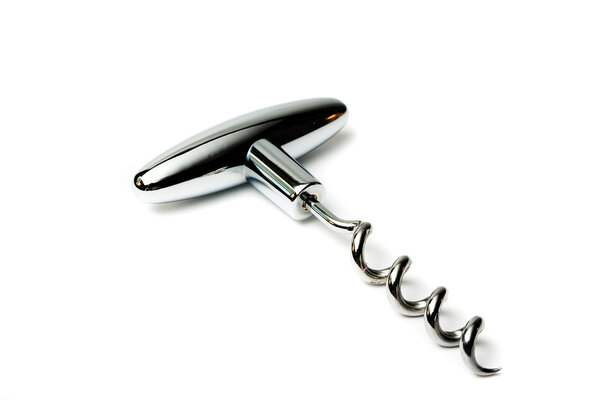 Декоративный хромированный штопор для открытия винных бутылок
.