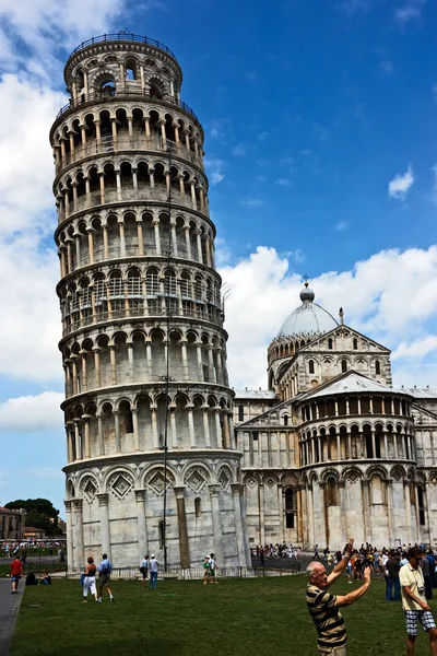 Pisa Kulesi, mucize alan. İtalya. — Stok fotoğraf