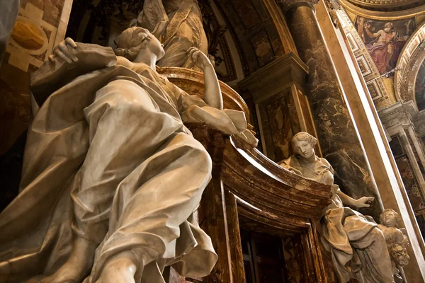 St. Peter's Cathedral iç Vatikan — Stok fotoğraf
