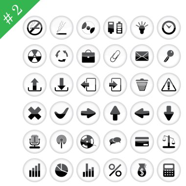 Icon set #2 clipart