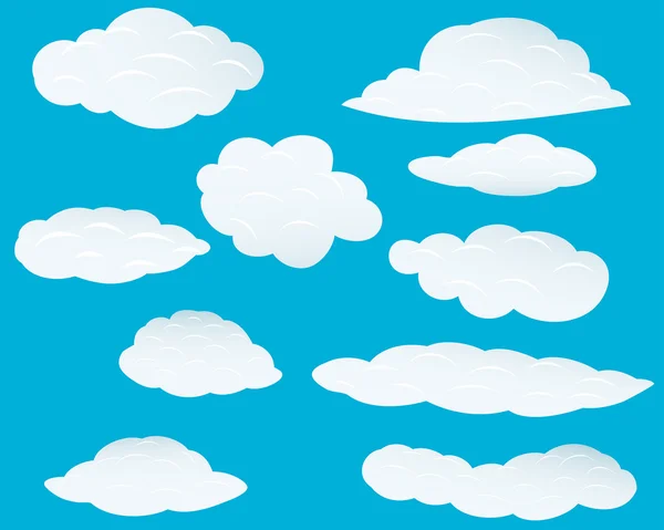 Set of clouds — Stock Vector